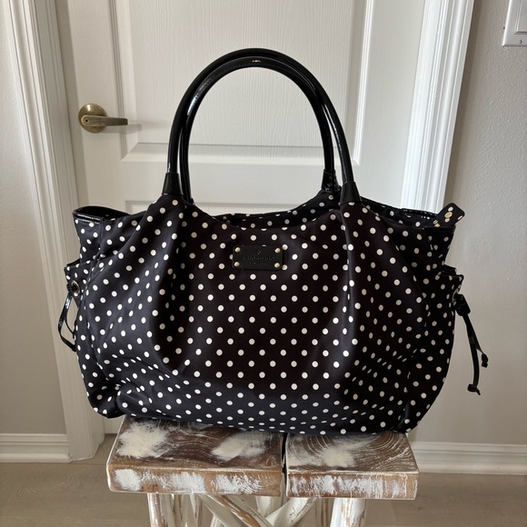kate spade Handbags - Kate Spade New York Polka Dot Travel/Diaper Bag